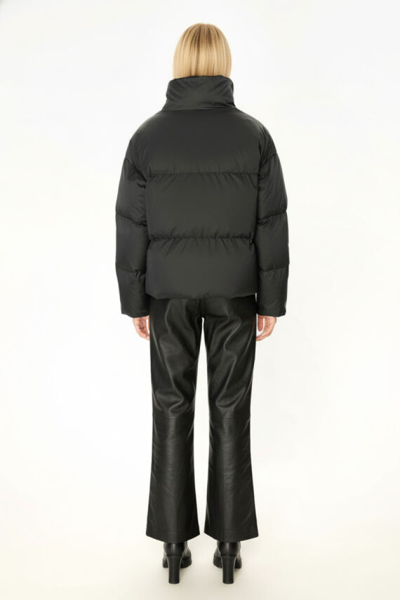 D1fference İçi Astarlı Cepli Kapüşonlu Jel Elyaf Su ve Rüzgar Geçirmez Dik Yaka Kışlık Kadın Mont - 30