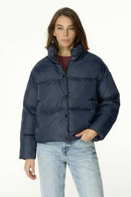 D1fference İçi Astarlı Cepli  Jel Elyaflı Su ve Rügar Geçirmez Kadın Kışlık Mont - 8