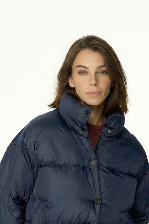 D1fference İçi Astarlı Cepli  Jel Elyaflı Su ve Rügar Geçirmez Kadın Kışlık Mont - 10