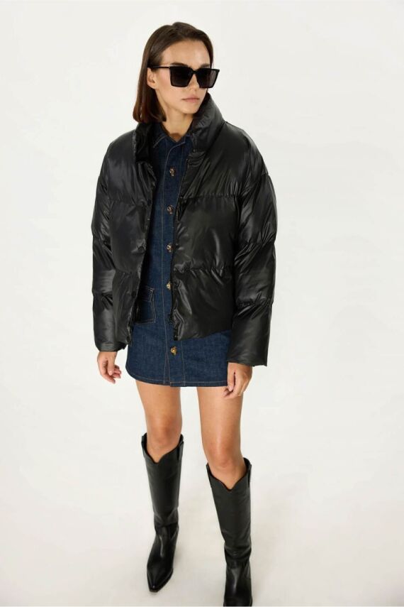 D1fference İçi Astarlı Cepli  Jel Elyaflı Su ve Rügar Geçirmez Kadın Kışlık Mont - 22