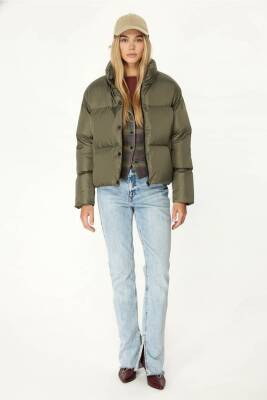 D1fference İçi Astarlı Cepli  Jel Elyaflı Su ve Rügar Geçirmez Kadın Kışlık Mont - 28