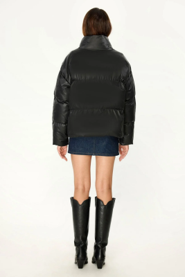 D1fference İçi Astarlı Cepli Kapüşonlu Jel Elyaf Su ve Rüzgar Geçirmez Dik Yaka Kışlık Kadın Mont - 18