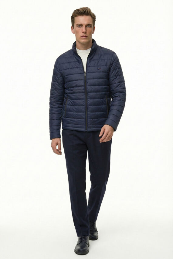 D1fference İçi Astarlı Cepli  Jel Elyaflı Su ve Rügar Geçirmez Erkek Kışlık Mont - 40