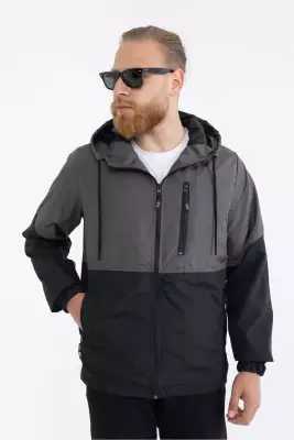 D1fference İçi Astarlı Cepli Kapüşonlu Jel Elyaflı Su ve Rügar Geçirmez Erkek Kışlık Mont - 8