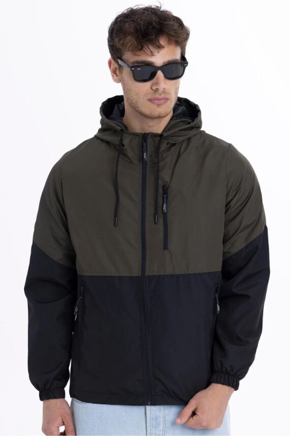 D1fference İçi Astarlı Cepli Kapüşonlu Jel Elyaflı Su ve Rügar Geçirmez Erkek Kışlık Mont - 2