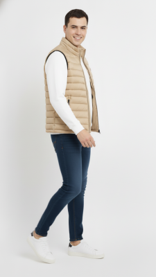 D1fference İçi Astarlı Cepli  Jel Elyaflı Su ve Rügar Geçirmez Erkek Şişme Yelek - 4