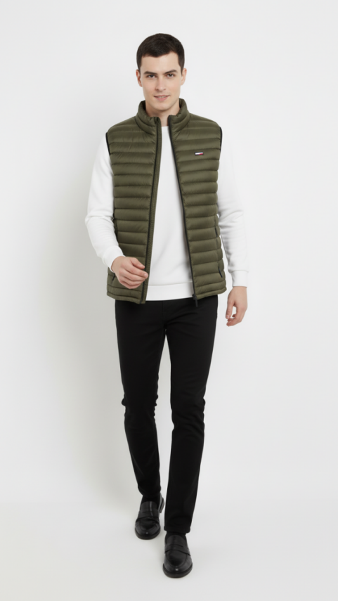 D1fference İçi Astarlı Cepli  Jel Elyaflı Su ve Rügar Geçirmez Erkek Şişme Yelek - 9