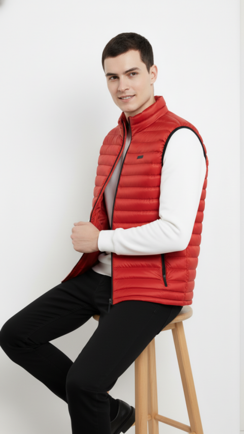 D1fference İçi Astarlı Cepli  Jel Elyaflı Su ve Rügar Geçirmez Erkek Şişme Yelek - 18