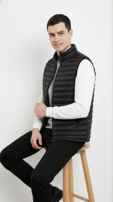 D1fference İçi Astarlı Cepli  Jel Elyaflı Su ve Rügar Geçirmez Erkek Şişme Yelek - 46