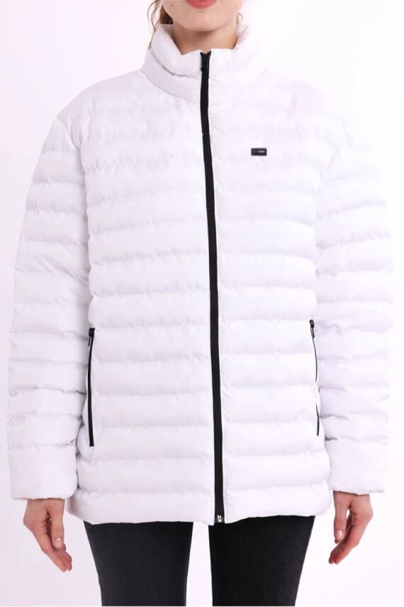 D1fference İçi Astarlı Cepli  Jel Elyaflı Su ve Rügar Geçirmez Kadın Kışlık Mont - 2