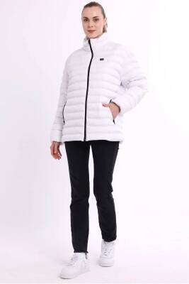 D1fference İçi Astarlı Cepli  Jel Elyaflı Su ve Rügar Geçirmez Kadın Kışlık Mont - 4