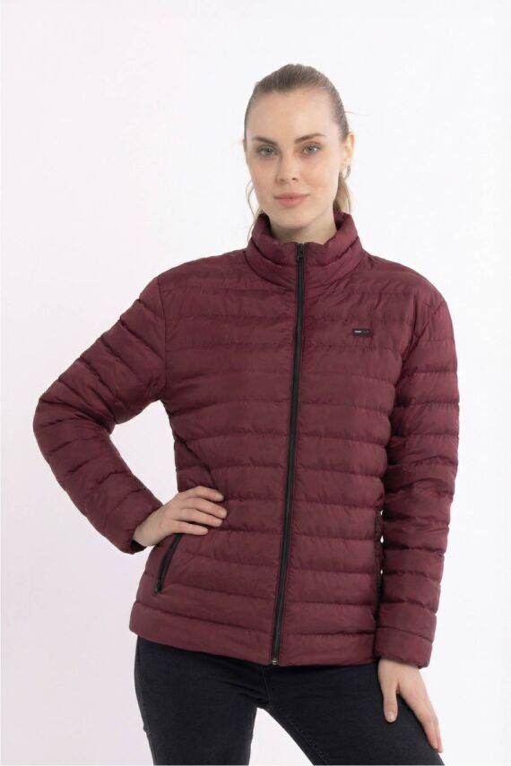 D1fference İçi Astarlı Cepli  Jel Elyaflı Su ve Rügar Geçirmez Kadın Kışlık Mont - 7