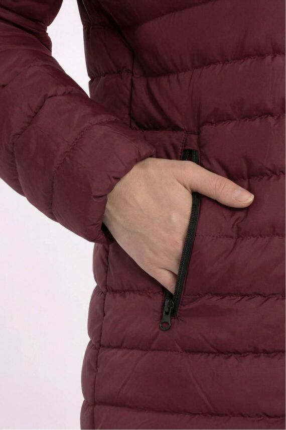 D1fference İçi Astarlı Cepli  Jel Elyaflı Su ve Rügar Geçirmez Kadın Kışlık Mont - 10