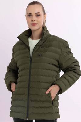 D1fference İçi Astarlı Cepli  Jel Elyaflı Su ve Rügar Geçirmez Kadın Kışlık Mont - 14