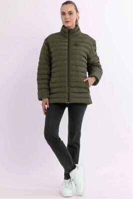 D1fference İçi Astarlı Cepli  Jel Elyaflı Su ve Rügar Geçirmez Kadın Kışlık Mont - 15