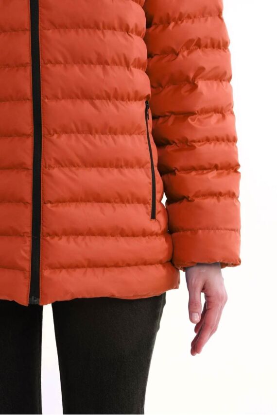 D1fference İçi Astarlı Cepli  Jel Elyaflı Su ve Rügar Geçirmez Kadın Kışlık Mont - 21