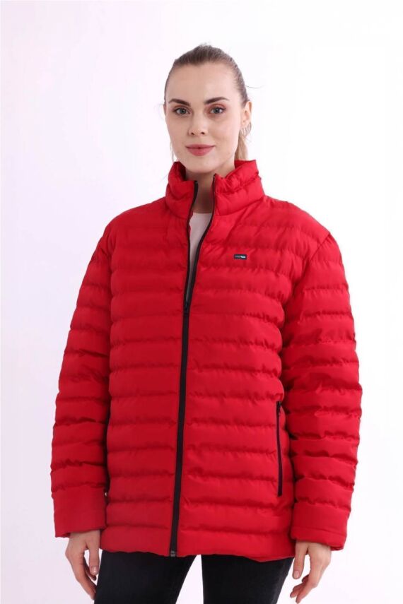 D1fference İçi Astarlı Cepli  Jel Elyaflı Su ve Rügar Geçirmez Kadın Kışlık Mont - 25