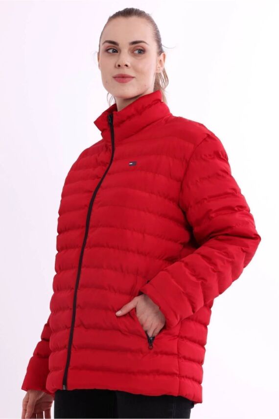 D1fference İçi Astarlı Cepli  Jel Elyaflı Su ve Rügar Geçirmez Kadın Kışlık Mont - 26