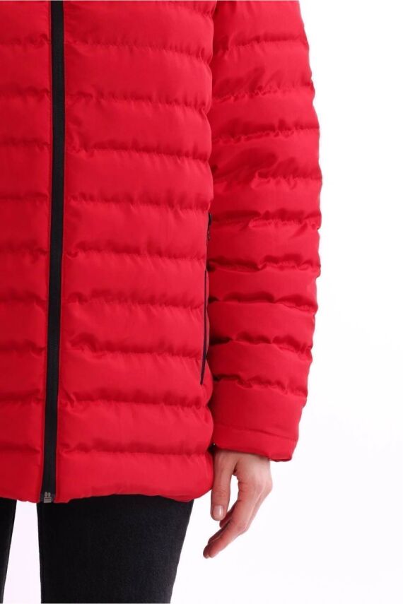 D1fference İçi Astarlı Cepli  Jel Elyaflı Su ve Rügar Geçirmez Kadın Kışlık Mont - 28