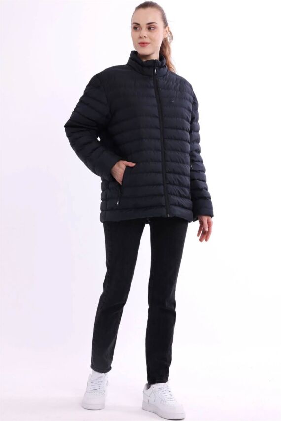 D1fference İçi Astarlı Cepli  Jel Elyaflı Su ve Rügar Geçirmez Kadın Kışlık Mont - 34