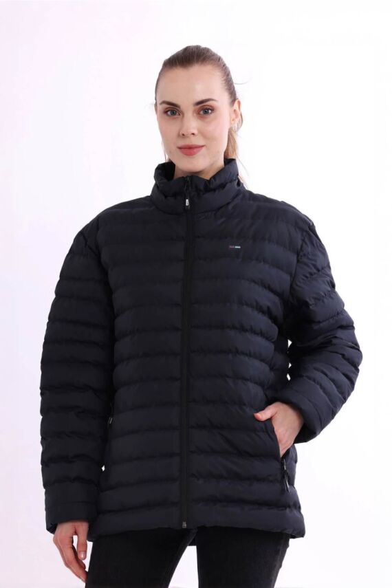 D1fference İçi Astarlı Cepli  Jel Elyaflı Su ve Rügar Geçirmez Kadın Kışlık Mont - 32