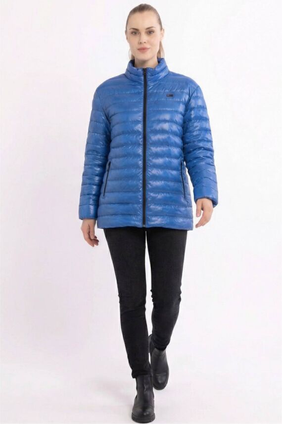 D1fference İçi Astarlı Cepli  Jel Elyaflı Su ve Rügar Geçirmez Kadın Kışlık Mont - 40