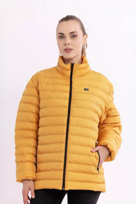 D1fference İçi Astarlı Cepli  Jel Elyaflı Su ve Rügar Geçirmez Kadın Kışlık Mont - 48