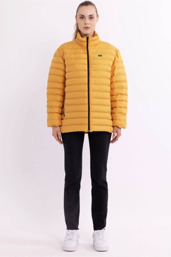 D1fference İçi Astarlı Cepli  Jel Elyaflı Su ve Rügar Geçirmez Kadın Kışlık Mont - 51