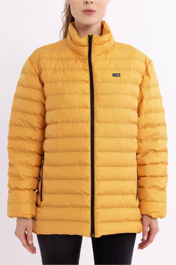 D1fference İçi Astarlı Cepli  Jel Elyaflı Su ve Rügar Geçirmez Kadın Kışlık Mont - 50