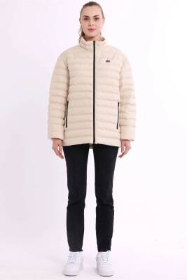 D1fference İçi Astarlı Cepli  Jel Elyaflı Su ve Rügar Geçirmez Kadın Kışlık Mont - 68