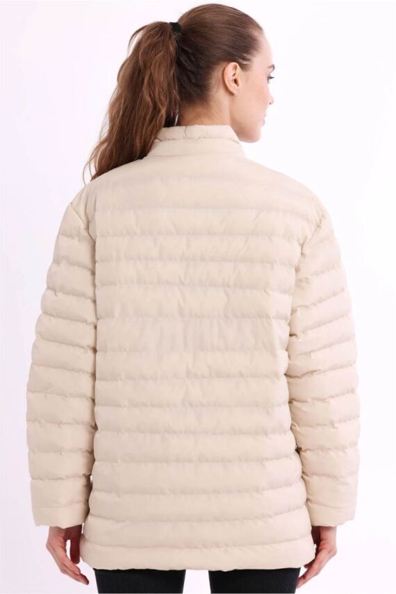 D1fference İçi Astarlı Cepli  Jel Elyaflı Su ve Rügar Geçirmez Kadın Kışlık Mont - 69