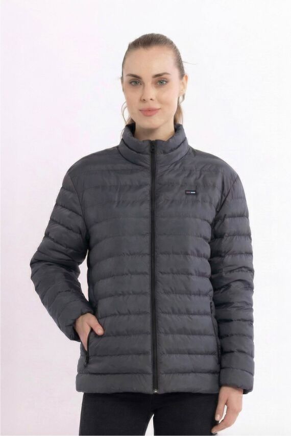 D1fference İçi Astarlı Cepli  Jel Elyaflı Su ve Rügar Geçirmez Kadın Kışlık Mont - 72