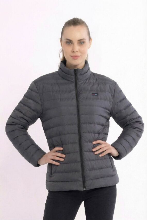 D1fference İçi Astarlı Cepli  Jel Elyaflı Su ve Rügar Geçirmez Kadın Kışlık Mont - 75