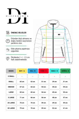 D1fference İçi Astarlı Cepli  Jel Elyaflı Su ve Rügar Geçirmez Kadın Kışlık Mont - 76
