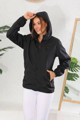 İçi Astarlı Su ve Rüzgar Geçirmez Cepli Kadın Yağmurluk - 19