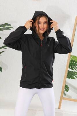 İçi Astarlı Su ve Rüzgar Geçirmez Cepli Kadın Yağmurluk - 20