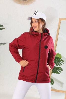 İçi Astarlı Su ve Rüzgar Geçirmez Cepli Kadın Yağmurluk - 13