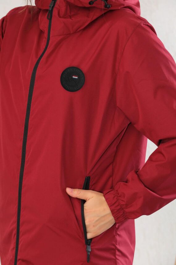 İçi Astarlı Su ve Rüzgar Geçirmez Cepli Kadın Yağmurluk - 17