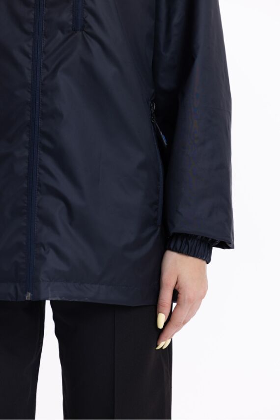 İçi Astarlı Su ve Rüzgar Geçirmez Cepli Kadın Yağmurluk - 36