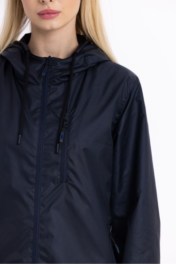 İçi Astarlı Su ve Rüzgar Geçirmez Cepli Kadın Yağmurluk - 38