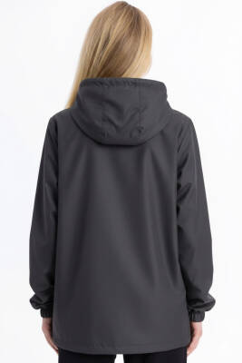 D1fference İçi Astarlı Cepli Kapüşonlu Jel Elyaflı Su ve Rügar Geçirmez Kadın Yağmurluk - 49