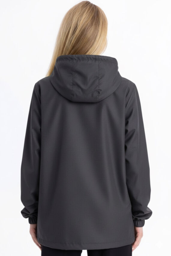 D1fference İçi Astarlı Cepli Kapüşonlu Jel Elyaflı Su ve Rügar Geçirmez Kadın Yağmurluk - 49