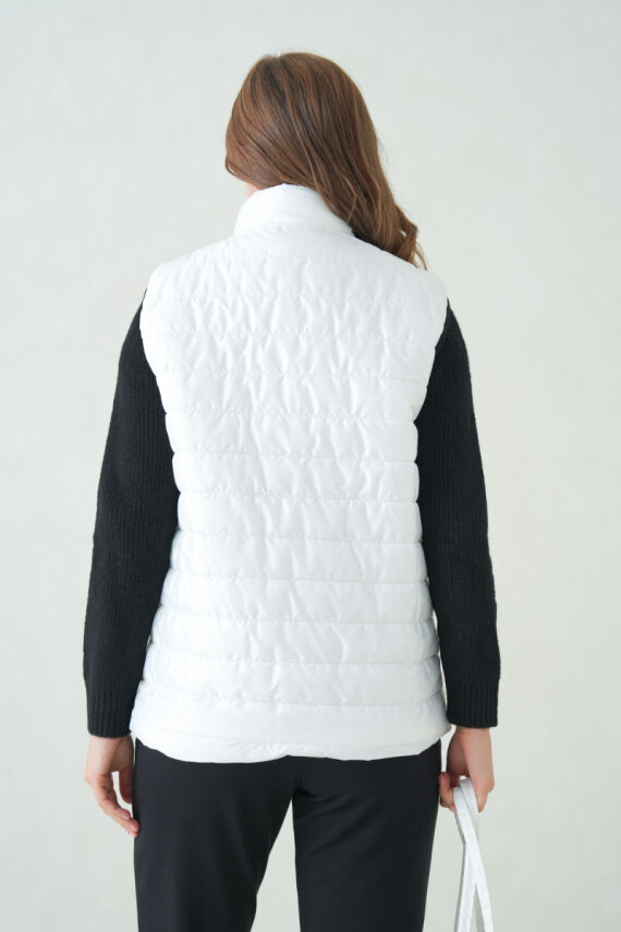 İçi Astarlı Su ve Rüzgar Geçirmez Cepli Kadın Yelek - 42