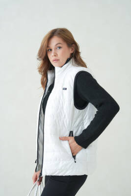 İçi Astarlı Su ve Rüzgar Geçirmez Cepli Kadın Yelek - 39