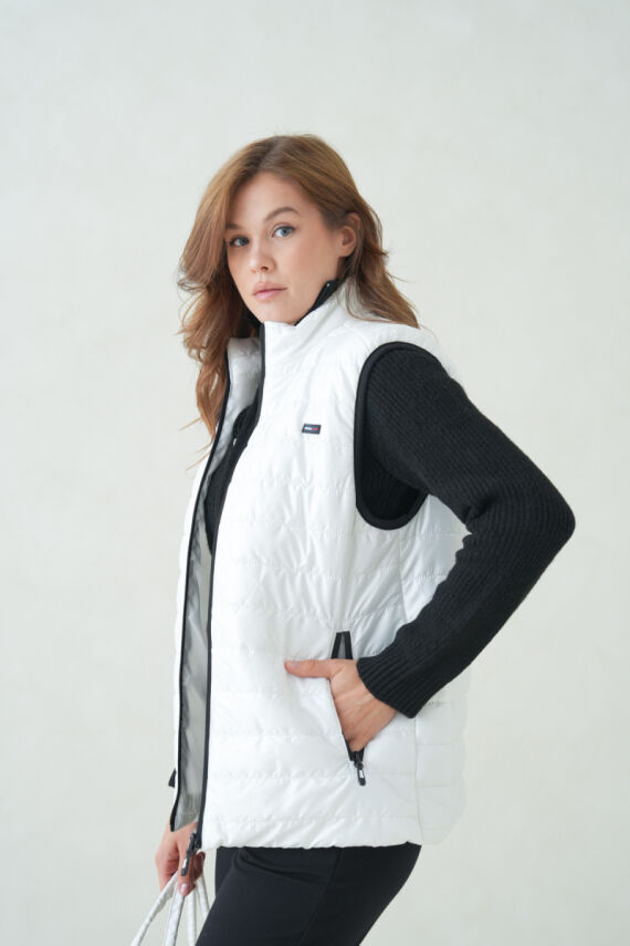 İçi Astarlı Su ve Rüzgar Geçirmez Cepli Kadın Yelek - 39