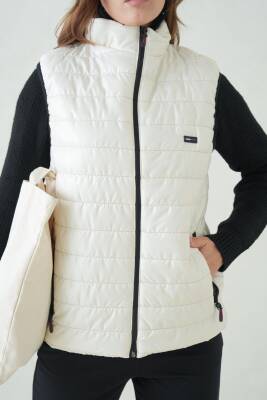 D1fference İçi Astarlı Cepli  Jel Elyaflı Su ve Rügar Geçirmez Kadın Şişme Yelek - 5