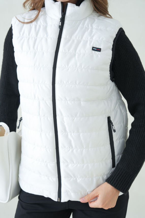 D1fference İçi Astarlı Cepli  Jel Elyaflı Su ve Rügar Geçirmez Kadın Şişme Yelek - 12