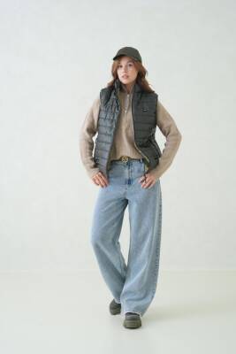 D1fference İçi Astarlı Cepli  Jel Elyaflı Su ve Rügar Geçirmez Kadın Şişme Yelek - 17