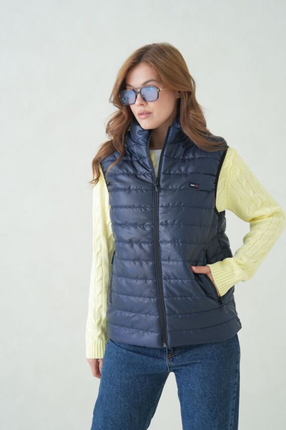 D1fference İçi Astarlı Cepli  Jel Elyaflı Su ve Rügar Geçirmez Kadın Şişme Yelek - 32