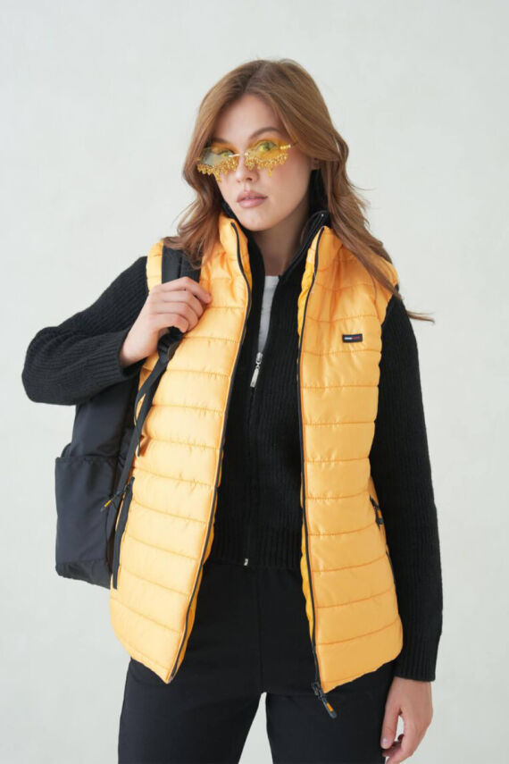 D1fference İçi Astarlı Cepli  Jel Elyaflı Su ve Rügar Geçirmez Kadın Şişme Yelek - 36